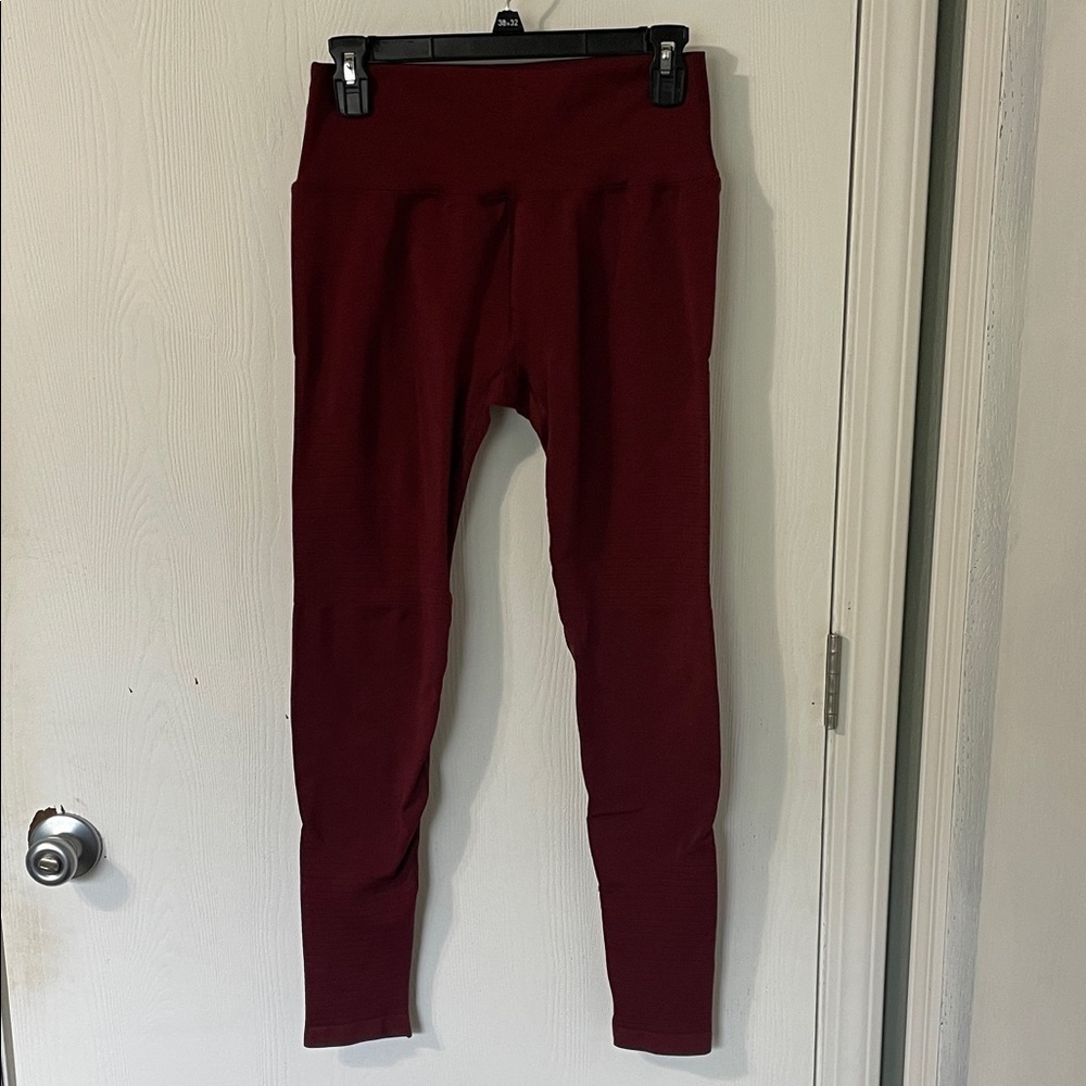 Alphalete Halo Leggings Burgundy Size XL